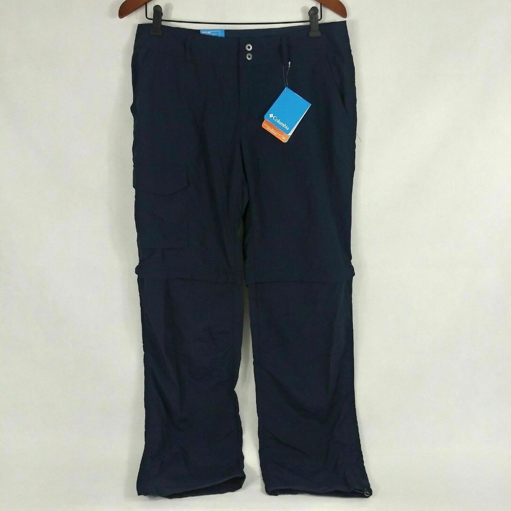 Columbia Convertible Zip-Off Pants Navy 10 Short